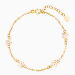 Golden Paired Star Bracelet